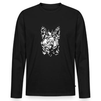 Hungarian MUDI Crown Herding Dogs Dogs Wilsigns - Men's Premium Organic Long Sleeve Shirt - black - Front - Nico (187cm)