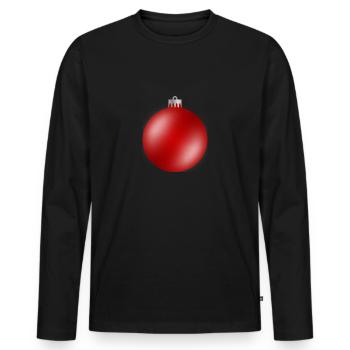Bagatelle - T-shirt manches longues Premium bio Homme - noir - Devant - Nico (187cm)