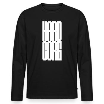 Hardcore punk - Men's Premium Organic Long Sleeve Shirt - black - Front - Nico (187cm)