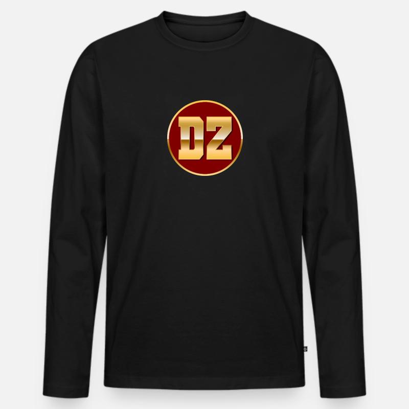 Algerien DZ - Männer Premium Bio Langarmshirt - Schwarz