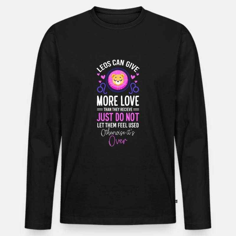 Sternzeichen Konstellation - Männer Premium Bio Langarmshirt - Schwarz