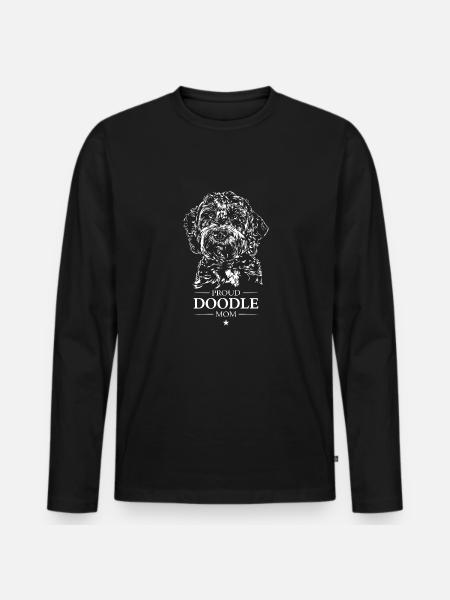 Doodle Mom Dog Dog Wilsigns - Men's Premium Organic Long Sleeve Shirt - black