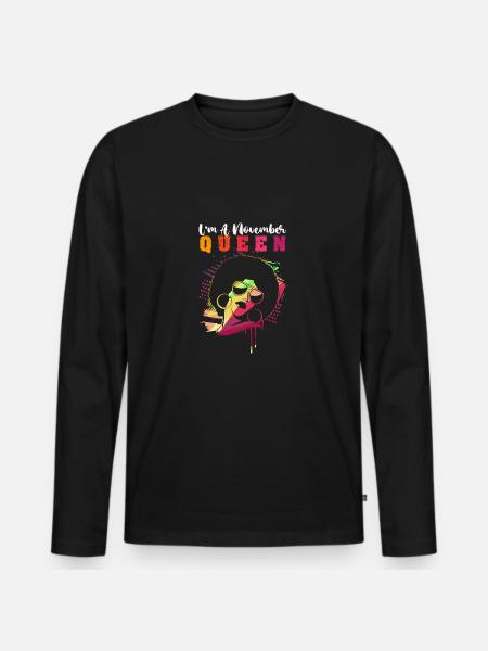 Sternzeichen Skorpion - Männer Premium Bio Langarmshirt - Schwarz