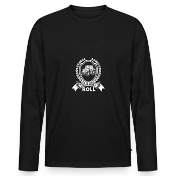 That's how I'm on the road 2 - - Men's Premium Organic Long Sleeve Shirt - black - Front - Nico (187cm)