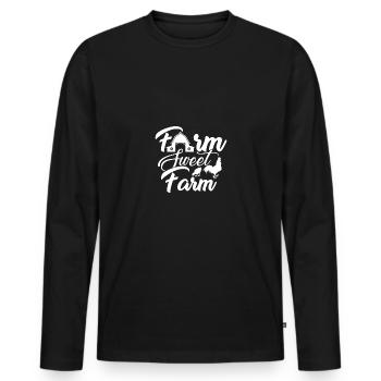 Ferme Sweet Farm 4 - - T-shirt manches longues Premium bio Homme - noir - Devant - Nico (187cm)
