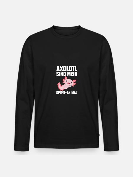Axolotl - T-shirt manches longues Premium bio Homme - noir