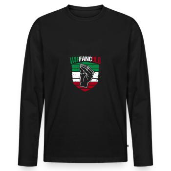 Italien Italiener Vaffanculo - Männer Premium Bio Langarmshirt - Schwarz - Vorne - Nico (187cm)