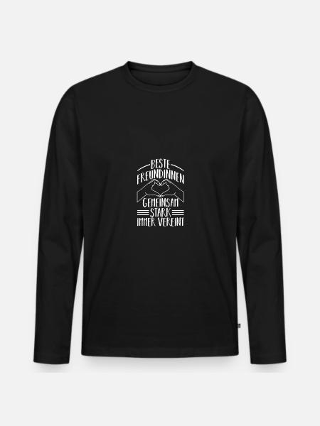 Best friend - Men's Premium Organic Long Sleeve Shirt - black