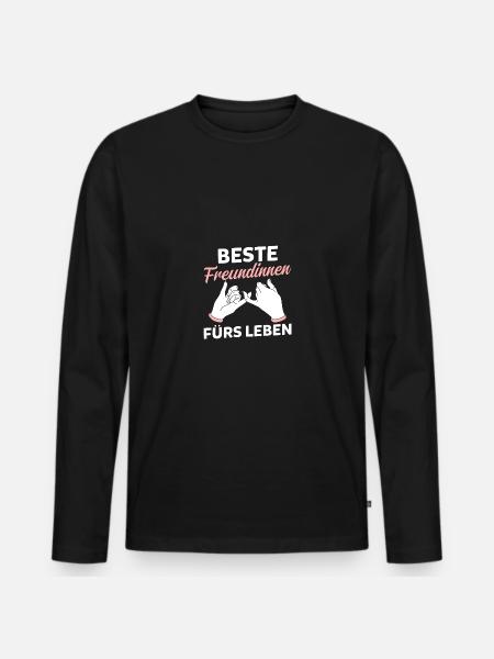 Best friend - Men's Premium Organic Long Sleeve Shirt - black
