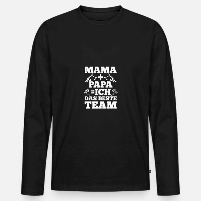 Sohnemann Söhne Sohn - Männer Premium Bio Langarmshirt - Schwarz