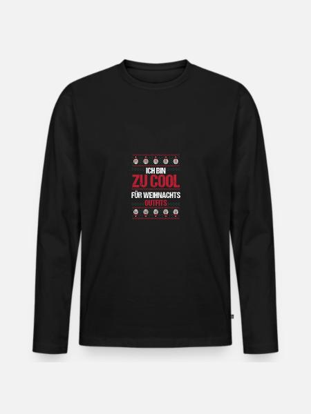 Christmas Ugly Christmas - Men's Premium Organic Long Sleeve Shirt - black