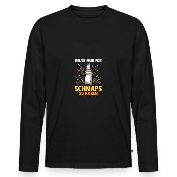 Costume de carnaval Bière Carnaval Carnaval - T-shirt manches longues Premium bio Homme - noir - Devant - Nico (187cm)