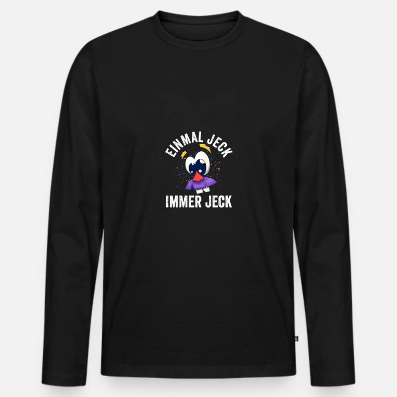 Karnevalskostüm Fasching Karneval - Männer Premium Bio Langarmshirt - Schwarz