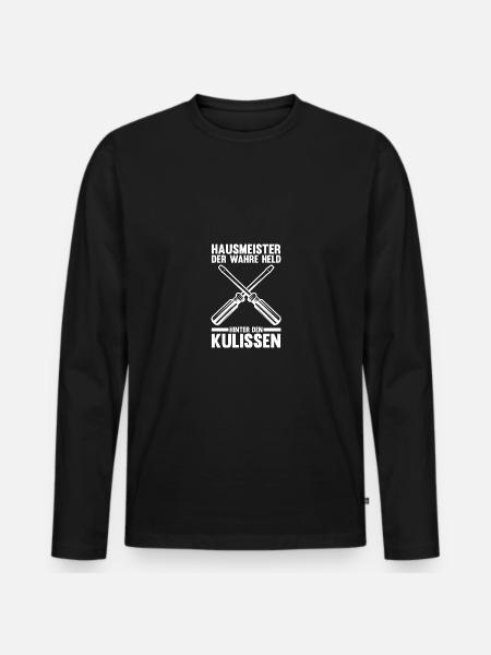 Facility Manager Caretaker Caretaker - Men's Premium Organic Long Sleeve Shirt - black
