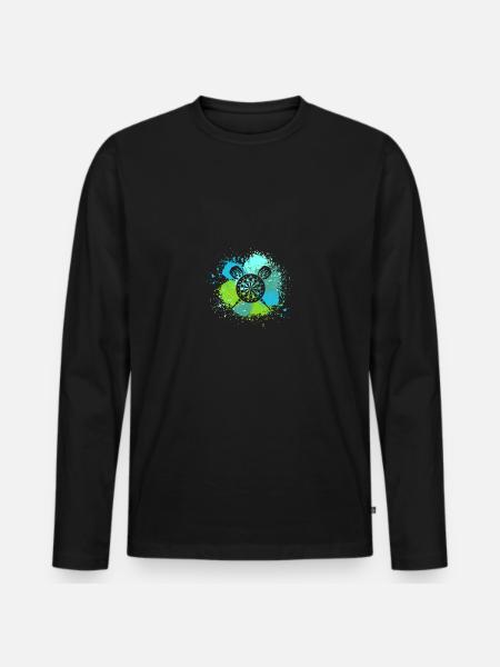Darts player Darts - Men's Premium Organic Long Sleeve Shirt - black