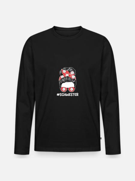 Handball Sister Handball - Men's Premium Organic Long Sleeve Shirt - black