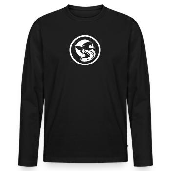 Hexe Halloween - Männer Premium Bio Langarmshirt - Schwarz - Vorne - Nico (187cm)