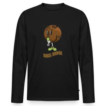 Coconut Lover Juice Beach Tropical Summer - Men's Premium Organic Long Sleeve Shirt - black - Front - Nico (187cm)