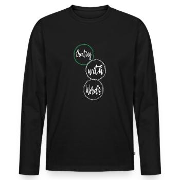 Creative Inspiration Creative Projects - Men's Premium Organic Long Sleeve Shirt - black - Front - Nico (187cm)