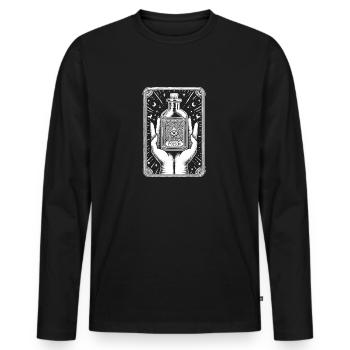 Fiole Poison 4 - T-shirt manches longues Premium bio Homme - noir - Devant - Nico (187cm)
