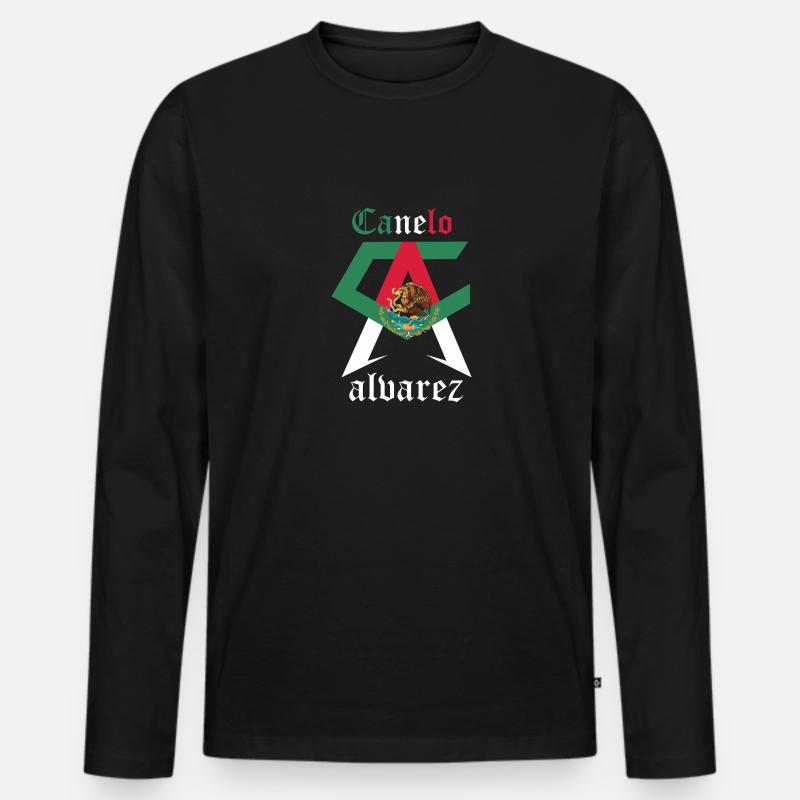 Canelo Alvarez Mexiko - Männer Premium Bio Langarmshirt - Schwarz
