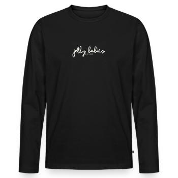 LES JELLY BABIES SONT MON ANARCHIE - T-shirt manches longues Premium bio Homme - noir - Devant - Nico (187cm)