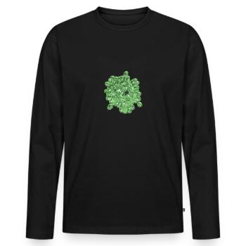 Pesitzide Agriculture devient agriculteur agricole vert - T-shirt manches longues Premium bio Homme - noir - Devant - Nico (187cm)