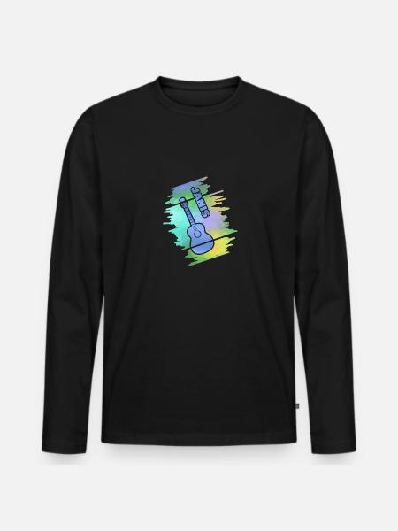 Guitare Janis - T-shirt manches longues Premium bio Homme - noir