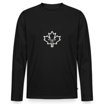 Welcome to Canada - Männer Premium Bio Langarmshirt - Schwarz - Vorne - Nico (187cm)