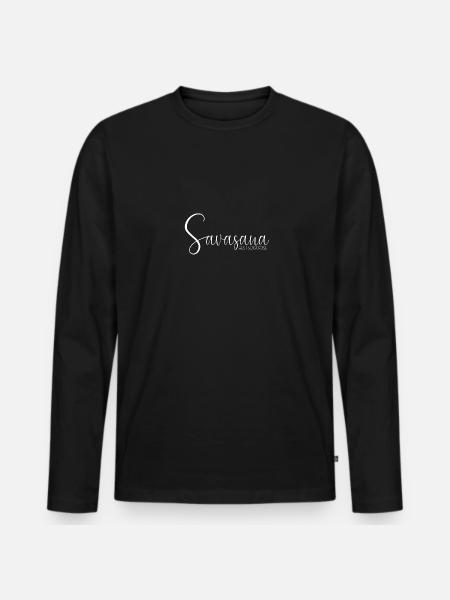 Savasana - BEST YOGA POSE - Men's Premium Organic Long Sleeve Shirt - black