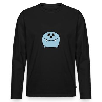 monster - Men's Premium Organic Long Sleeve Shirt - black - Front - Nico (187cm)
