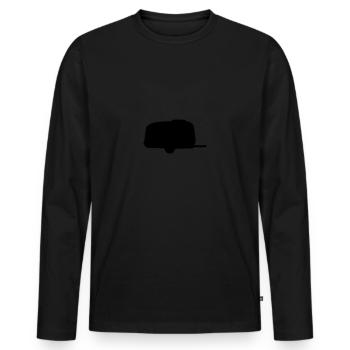 QEK Junior Qek Junior Wohnwagen - Männer Premium Bio Langarmshirt - Schwarz - Vorne - Nico (187cm)