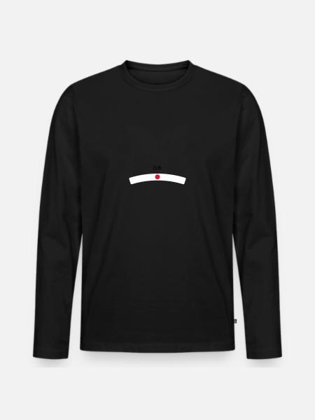 Japan - Men's Premium Organic Long Sleeve Shirt - black