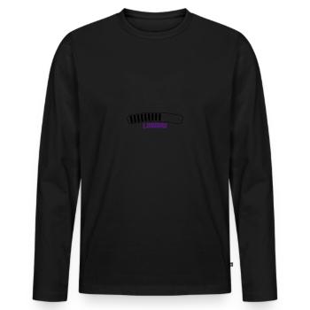 loading - Männer Premium Bio Langarmshirt - Schwarz - Vorne - Nico (187cm)