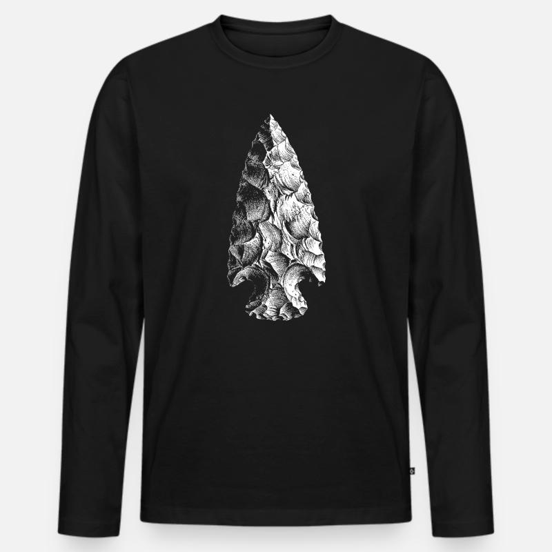 Arrowhead - Maglia a manica lunga ecologica premium da uomo - nero