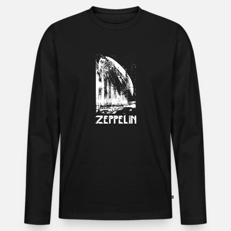 zepp - Männer Premium Bio Langarmshirt - Schwarz