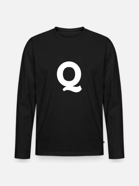 Q - Men's Premium Organic Long Sleeve Shirt - black