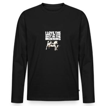 L’agriculture cadeaux pour les agriculteurs et les agriculteurs - T-shirt manches longues Premium bio Homme - noir - Devant - Nico (187cm)
