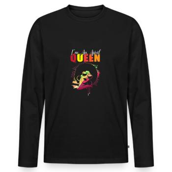 Sternzeichen Widder - Männer Premium Bio Langarmshirt - Schwarz - Vorne - Nico (187cm)
