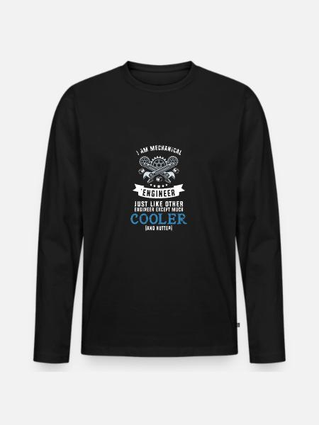 Mechanical Engineer - Men's Premium Organic Long Sleeve Shirt - black