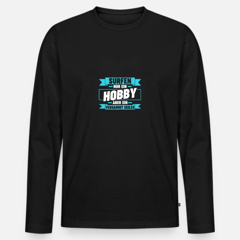 Schullehrer Lehrer - Männer Premium Bio Langarmshirt - Schwarz