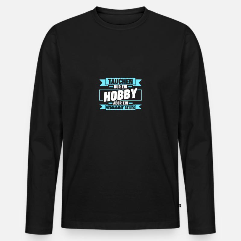 Schullehrer Lehrer - Männer Premium Bio Langarmshirt - Schwarz