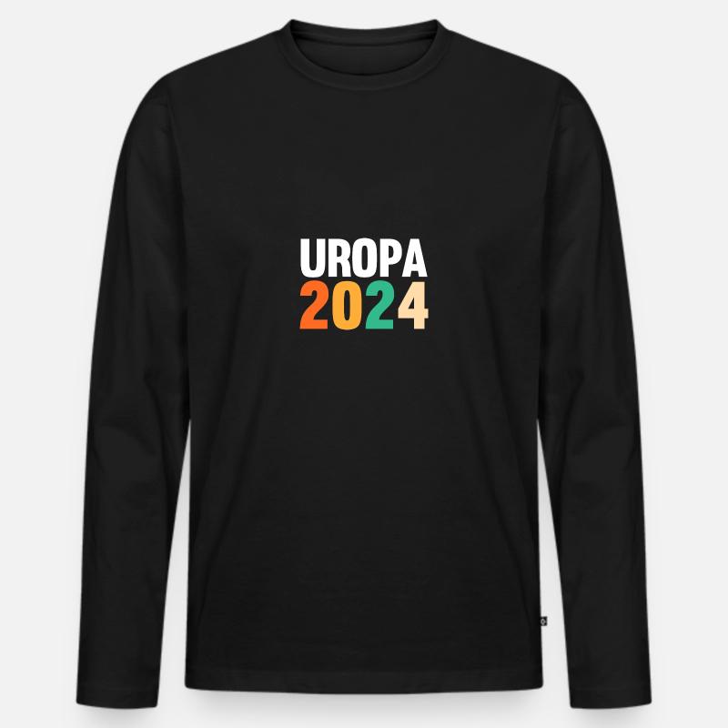 Werdender Uropa 2037 - Männer Premium Bio Langarmshirt - Schwarz