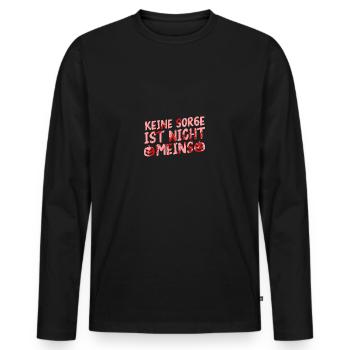 Halloween Costume Blood Smeared - Men's Premium Organic Long Sleeve Shirt - black - Front - Nico (187cm)