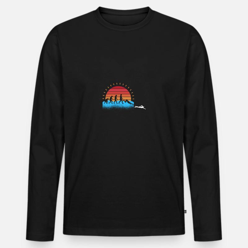 Schullehrerin Lehrerin - Männer Premium Bio Langarmshirt - Schwarz