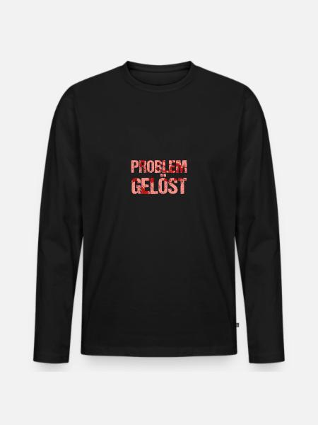 Halloween Costume Blood Smeared - Men's Premium Organic Long Sleeve Shirt - black