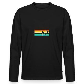 Gymnastics Gymnastics Gymnasts - Men's Premium Organic Long Sleeve Shirt - black - Front - Nico (187cm)