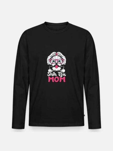 Shih Tzu - Men's Premium Organic Long Sleeve Shirt - black
