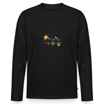 Paintball Paintballer Geschenk - Männer Premium Bio Langarmshirt - Schwarz - Vorne - Nico (187cm)