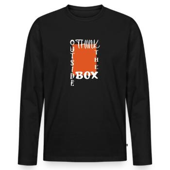 Sortez des sentiers battus - T-shirt manches longues Premium bio Homme - noir - Devant - Nico (187cm)